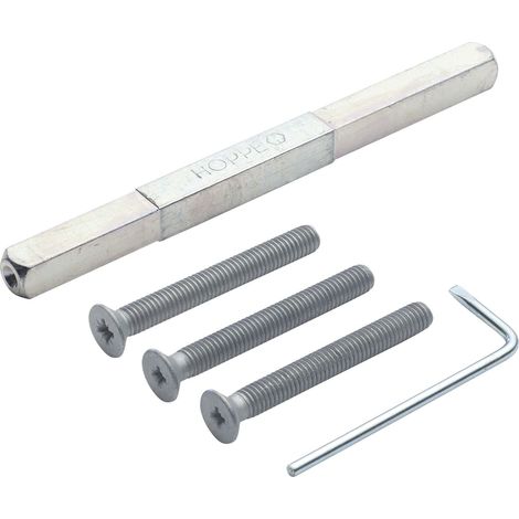 Hoppe Befestigungsset mit Schnellstift passend zur Sicherheits-Drückergarnitur Türstärke 62-67mm