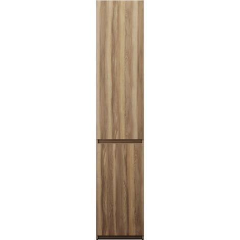 burgbad Lin20 Armoire haute sur pied avec 2 portes, éclairage