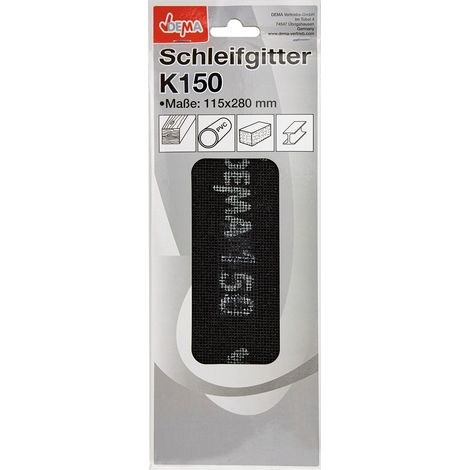 Schleifgitter Trockenbau Gitterleinen Schleifpapier Set 115 x 280 mm K150 (1/5)