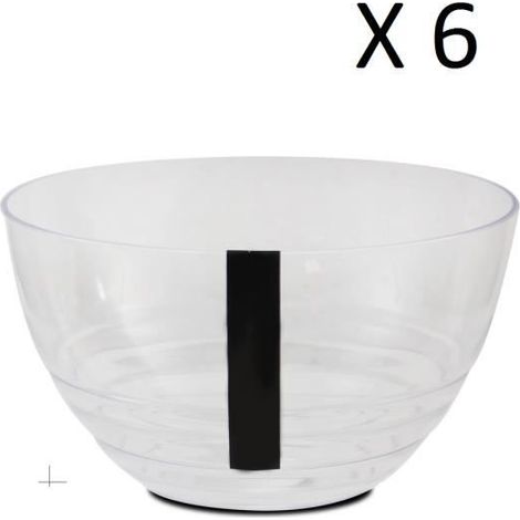 Lot de 6 bol de service, bol à soupe, bol à dessert - Diamètre 14 x Hauteur 8.3 cm -JUANIO (1/3)