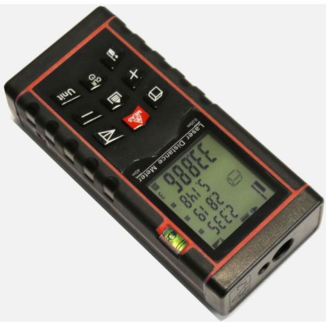 Télémètre laser professionnel 120 m, précision ±1,5 mm, écran 2,2 pouces, rechargeable, étanche IP54 (1/3)