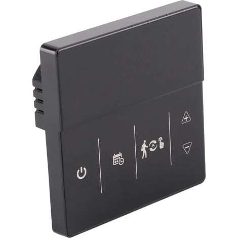 Intelligenter Thermostat mit Touchscreen-App, Sprachsteuerung, WLAN-Temperaturregler für Zuhause (90–240 V), Schwarz (1/5)