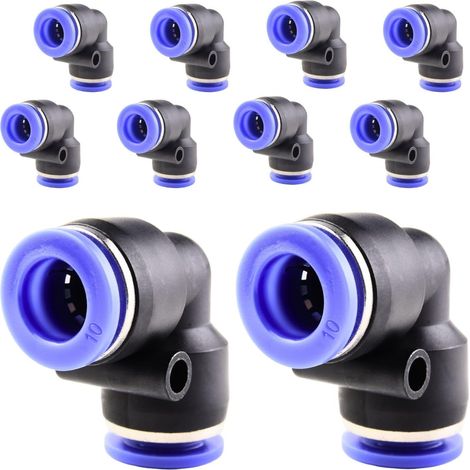10 pièces 16 mm répartiteur en Y à 3 voies, raccord pneumatique, rapide plastique raccords Push to Connect, adaptateur de conduite d'air PY - PV-10mm (1/5)