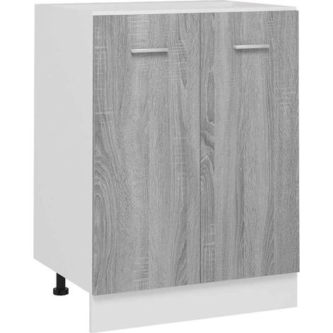 Maison Exclusive - Armario bajo "Lyon" Gris Sonoma 60x46x81,5 cm (1/5)