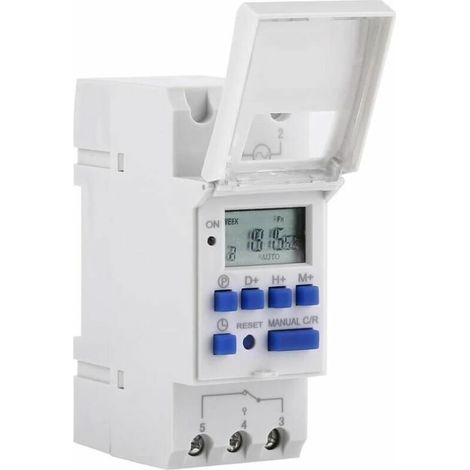 Green Mobility-LCD Minuterie Programmateur horaire électrique hebdomadaire Numérique Timer Interrupteur 15A(220V) (1/5)