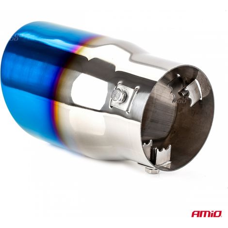Embout de silencieux d'échappement en acier inoxydable MT 007BLC flammé amio-02198 (1/4)