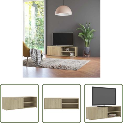 TV-Schrank Sonoma-Eiche -  TV-Schrank Sonoma-Eiche 120x34x37 cm Holzwerkstoff (1/5)