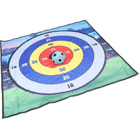Jeu de football en intérieur avec tapis, cible et ballon de football pour enfants à partir de 3 ans et adultes. (1/5)