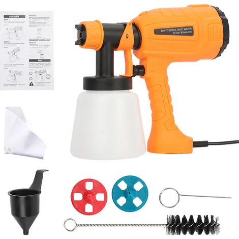 Pistolet Électrique 700w, Pulvérisateur De Peinture Portatif, 3 Modes De Pulvérisation, Adapté Aux Meubles, Armoires, Clôtures, Murs (1/3)
