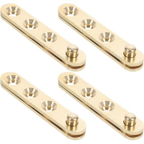 Charnière Pivot Invisible En Cuivre 8 Pièces Pour Porte De Meuble Avec Rotation Large Et Fermeture Automatique Adaptée Au Bois Fer Verre (1/5)