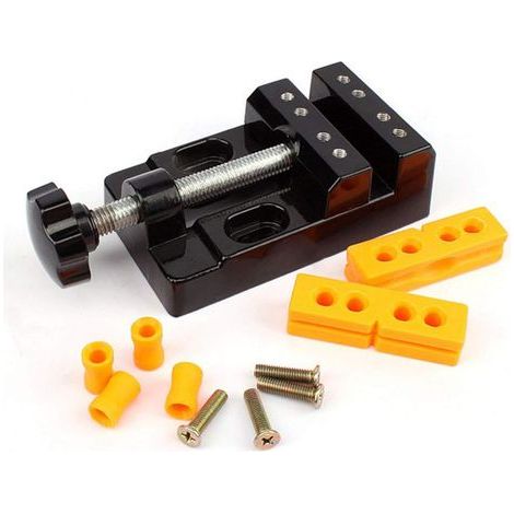Étau Universel pour Mini Banc Outils de Bricolage Étau en Alliage d'Aluminium Table Ouverture Presse Mâchoires Bijoux DIY Pince à Bec Plat Polyvalent pour Bricolage Sculpture Craft Sculpture Bed Tool (1/5)