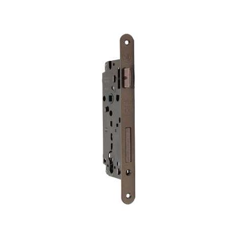 Serratura Foro Yale Bordo Tondo Mm.22 Entrata Mm.40 Bronzata