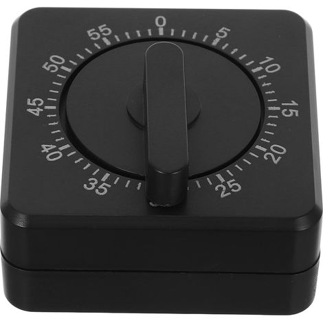 USHOBE Minuteur Cuisine Mécanique Noir 60 Bouton Rotatif et Alarme (1/5)
