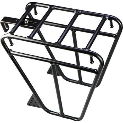 Porte-bagages avant pour vélo de randonnée, noir (1/5)
