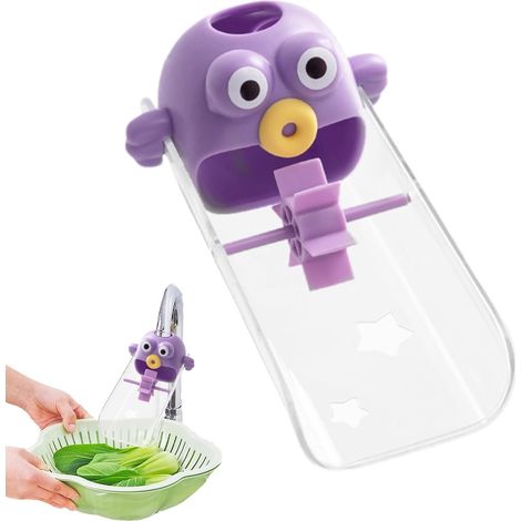 Prolunga per il flusso d'acqua del lavello dei bambini, raccordo per rubinetto in silicone  Accessori decorati, bocchetta per lavaggio mani (1/5)