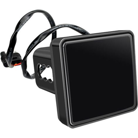 Bremslicht mit roter Linse für Anhängerkupplung, superhelles, getöntes Rücklicht mit 15 LEDs, Bremsanzeige für Anhänger, SUVs, LKWs, Wohnwagen, Traktoren (Schwarz) (1/4)