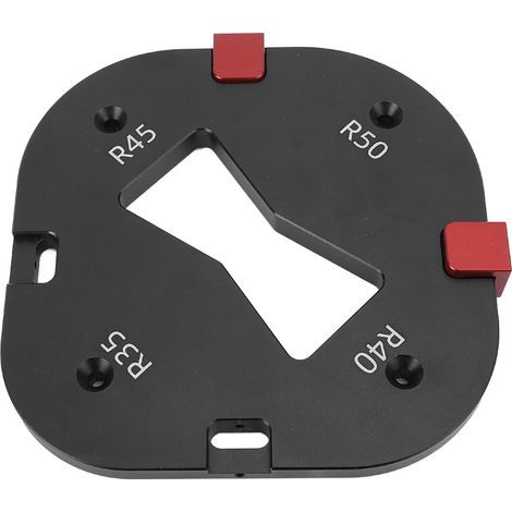 Gabarit de coin rond avec bloc de localisation, outil de routage de rayon R35 R40 R45 R50 pour la sculpture sur bois, chanfreinage et coupe (1/5)