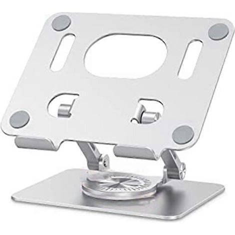 Faltbarer und verstellbarer Laptop- und Tablet-Ständer, 360°-Drehung, aus Aluminiumlegierung, stabil und kompatibel mit Tablets. (1/5)