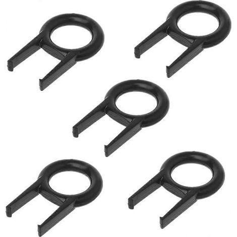 Lot de 5 extracteurs de touches noirs arrondis pour clavier mécanique (1/5)