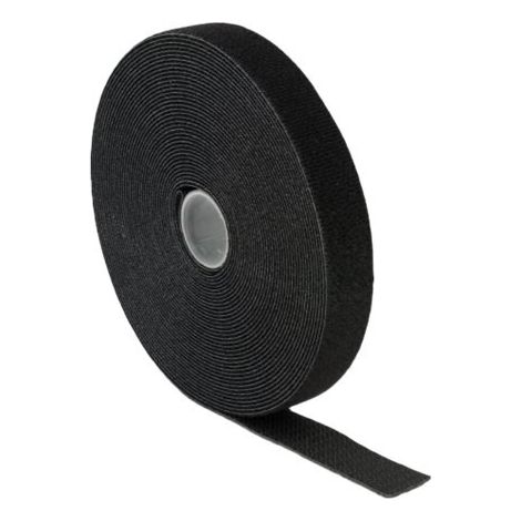 DeLOCK Delock Klettband auf Rolle L 10 m x B 20 mm in Box schwarz (20671)