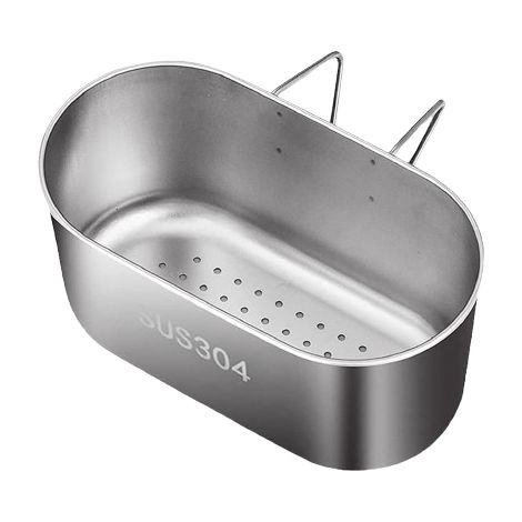 Panier Filtre Évier - Acier Inoxydable 304 - Pour Barre Centrale Inférieure à 5 cm - Lavage Légumes Fruits - 1 Pièce