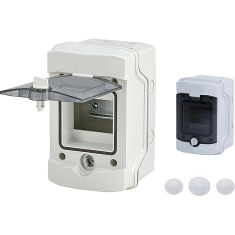 Coffret électrique étanche 4 modules apparent IP65 livré avec 3 entrées câble