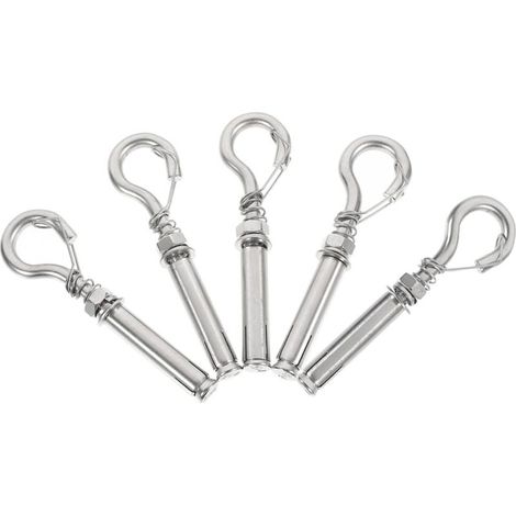 5pièces Vis Expansion Acier Inoxydable Pour Couvercles De Regard Crochets Anti-chute Robustes Avec Anneaux De Levage Pour Fixation Sécurisée (1/5)
