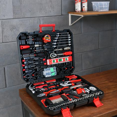 Boîte à outils en carbon acier 45,5 x 35,5 x 8,9 cm (1/5)