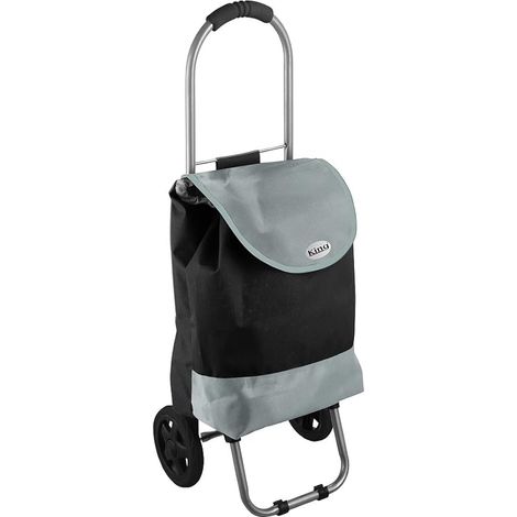 King Home BLACK BICOLOR wasserdichter Einkaufswagen 32x25x88h cm beige/schwarz (1/4)