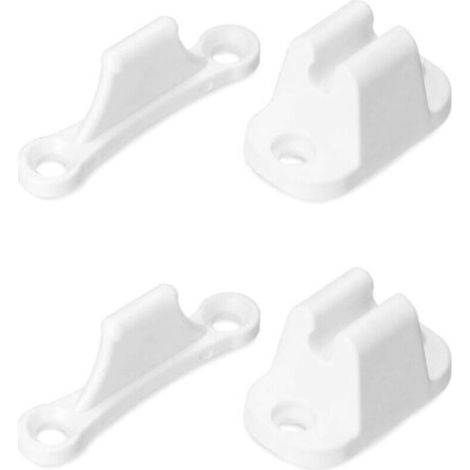 2er-Set Türstopper für Wohnmobile und Wohnwagen, robuste Türstopper aus Kunststoff, Zubehör für Wohnwagen und Camper (inkl. Schrauben) - Crezuo