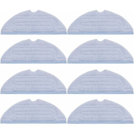 8-pack of replacement cleaning cloths for Roborock S7, T7S, T7S Pulse and G10 accessories, soft microfiber, washable and reusable (1/5)