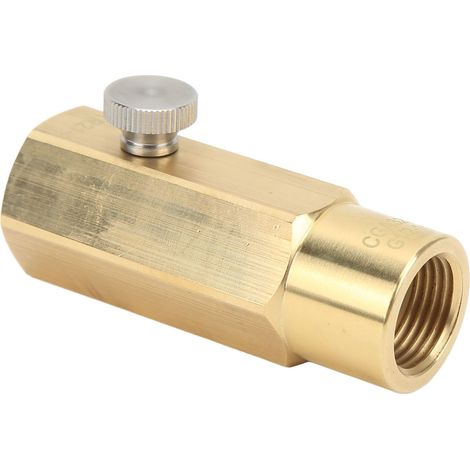 Adaptateur de recharge bouteille CO2 en laiton, basse température, raccord de remplissage pour siphon d'eau gazeuse (1/5)