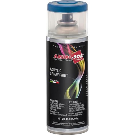 Bomboletta ambro-sol vernice spray 400ml acrilico ral 5017 blu segnale