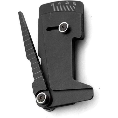 Règle en aluminium pour voiture RC - Jauge de hauteur réglable - Noir