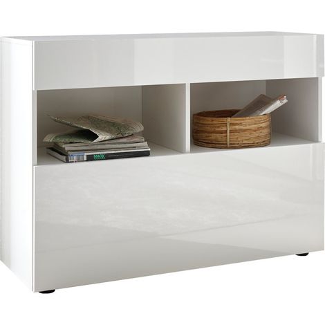 Meuble d'entrée AKIRA blanc (1/5)