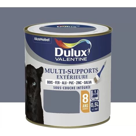 Peinture Dulux Valentine multi-supports extérieure Titane 0,5 L (1/3)