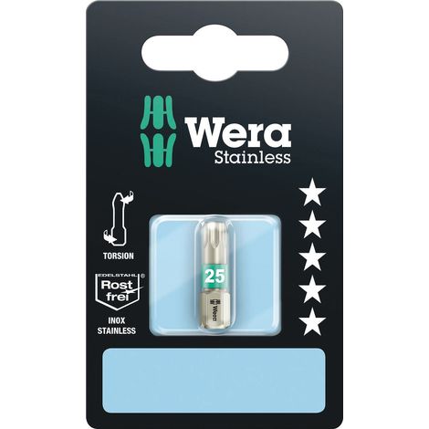 WERA 05073625001 PUNTA TORX T 30 ACERO INOXIDABLE FORMA: D 6,3 1 PZA(S) (1/5)