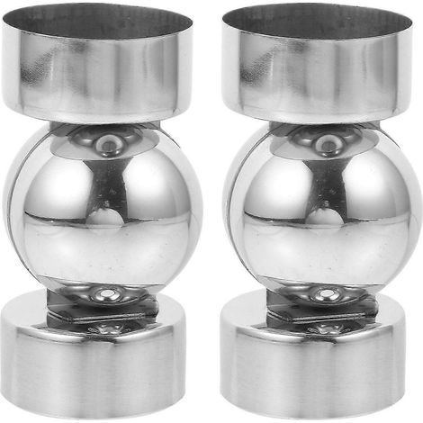 embouts de main courante en acier inoxydable, couvercles d'étanchéité pour extrémités de main courante d'escalier, bouchons pour main courante d'escalier (1/4)