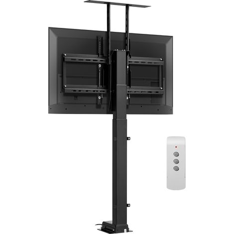 Mophorn Motorisierter TV-Hebeständer, 120 lbs Tragkraft, verstellbare Halterung, vertikale elektrische TV-Halterung mit Fernbedienung, motorisierter Ständer mit max. VESA 24 x 16 Zoll