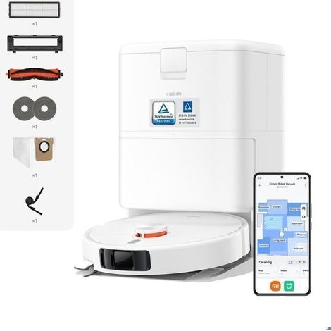 Robot aspirateur - XIAOMI - H50 Pro - 15 000 Pa - Station auto-vidante laveuse/séchante - Navigation LDS 360° (1/5)