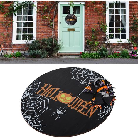 Halloween-Innendekorationen, Hängeschilder, Türdekorationen, Spinnen-Willkommensschilder, schwarze Version (1/5)