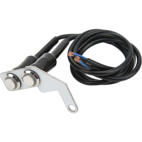 Spot Light ON OFF Switch, LED Moto Guidon Interrupteur Phare Antibrouillard ON OFF Bouton de Commutation avec Support en Acier Inoxydable pour (Feu rouge main droite. (1/5)