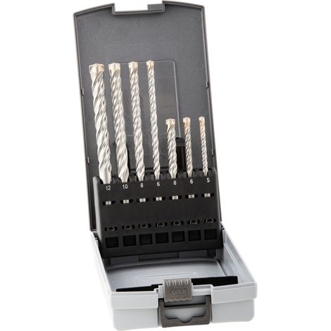 Hammerbohrersatz FORCE X 7-teilig X SDS-plus Kunststoffbox ALPEN