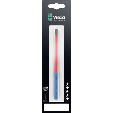 Wera Kraftform Kompakt VDE 64 i 6,0 x 157 mm TIE SB pour électricien 6 pans intérieurs Lame intercha (1/5)