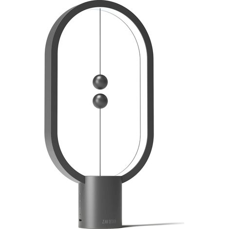 Lampe de chevet pour chambre à coucher - Lampe d'équilibre, lampe de nuit avec variateur tactile, veilleuse rechargeable à 3 niveaux de luminosité pour la maison, le bureau ou les résidences étudiante (1/5)