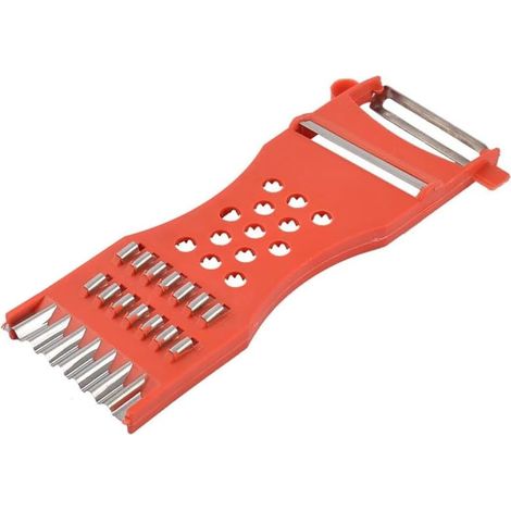 JSSEVN-1 Cortador de verduras multifuncional, ajustable, de acero inoxidable, picador de verduras para frutas y pepinos. (1/5)