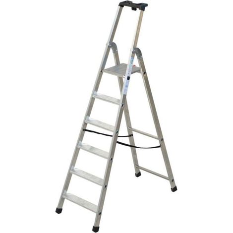 Profi-Stehleiter FACAL QUADRA 6 Stufen Arbeitshöhe 3,16 m - Q50/6