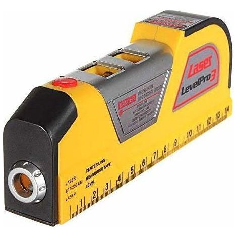 Niveau laser - AIMOONSA - 2.5M - Alignement horizontal et vertical - Bulles de niveau intégrées - Plastique ABS (1/5)
