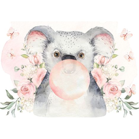 Papier peint panoramique Enfants - Koala bulle - 130 cm x 90 cm (1/2)