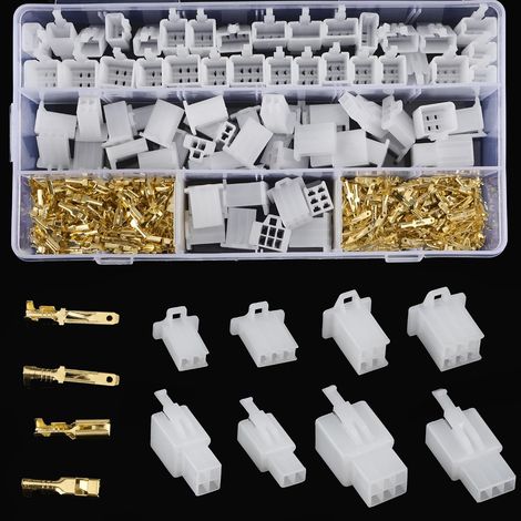 480PCS 2.8mm Automobile Connecteur Kit 2 3 4 6 Broches Automobile Fil Électrique Connecteurs Kit Connecteur Électrique Moto pour Moto Voiture Camion Scooter Bateaux Électrique Instruments (1/5)